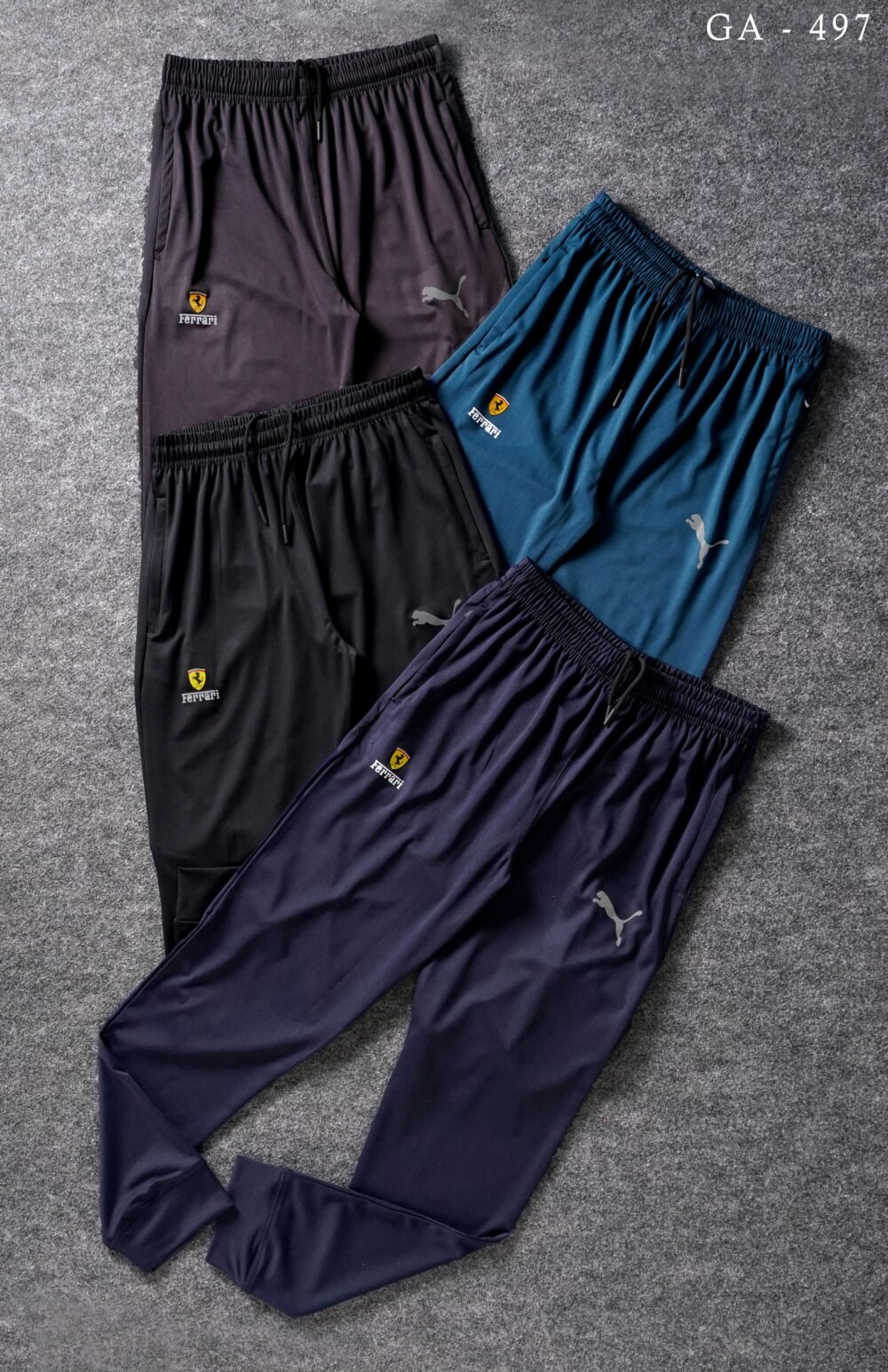 PUMA FERRARI PREMIUM QUALITY 4 WAY LYCRA WITH CUFF TRACK PANT