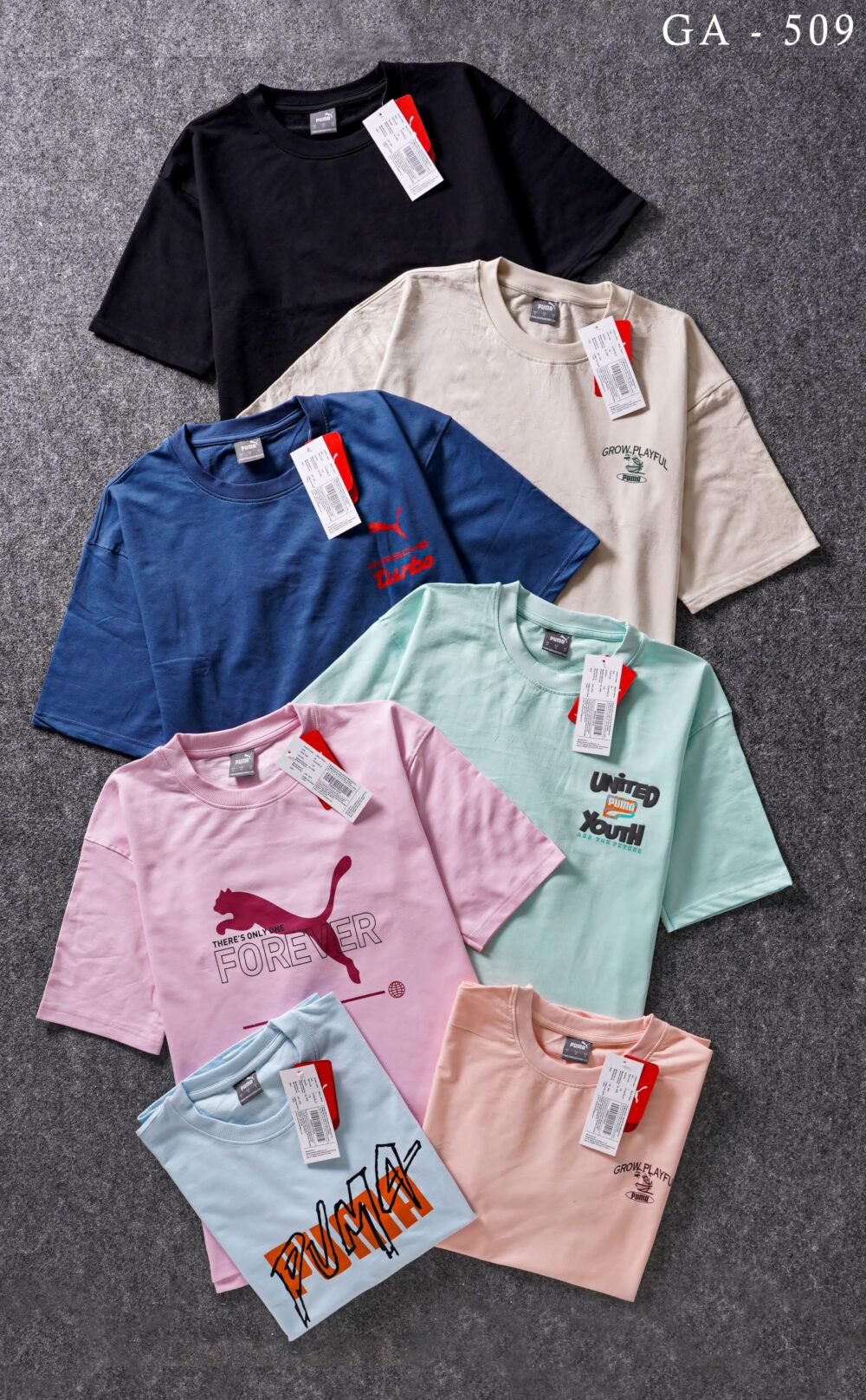 PUMA PRINTED STYLE OVER SIZED T-SHIRT HALF SLEEVE