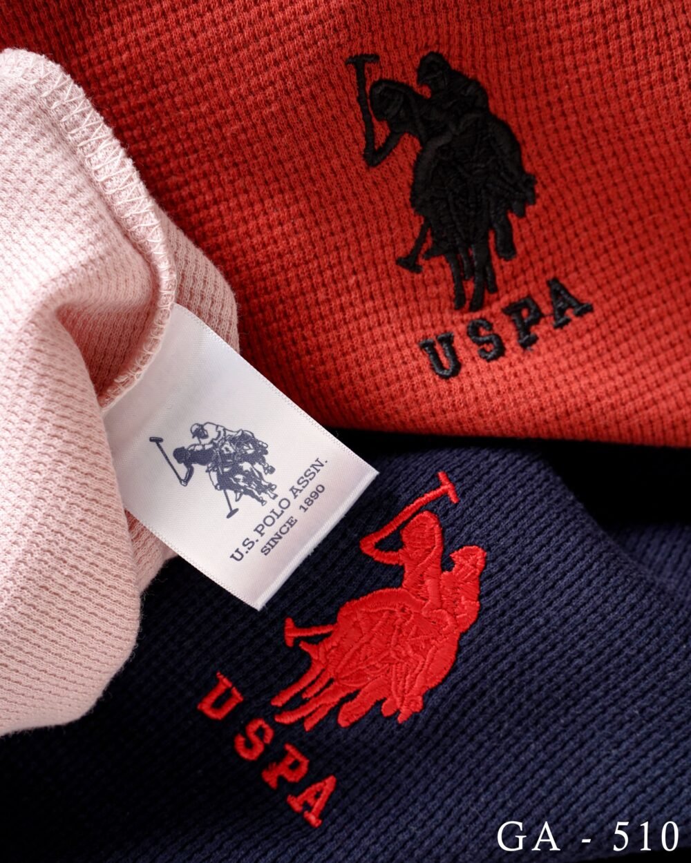 USPA Premium Cotton Waffle Round neck Full Sleeve T-shirt ONLY L Size - Image 7