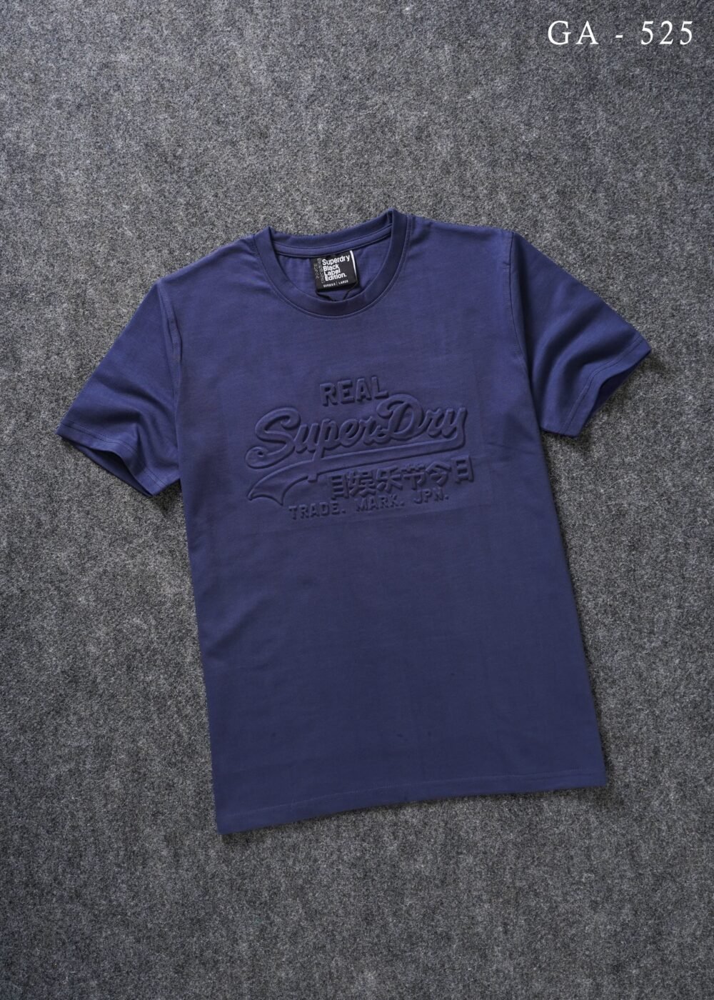 MULTI-BRAND EMBOSSED ROUND NECK HALF SLEEVE T-SHIRT - 5 COLOURS - Image 9