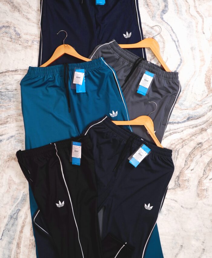 BRAND NEW 4 WAY LYCRA WITHOUT CUFF PIPING TRACK PANT