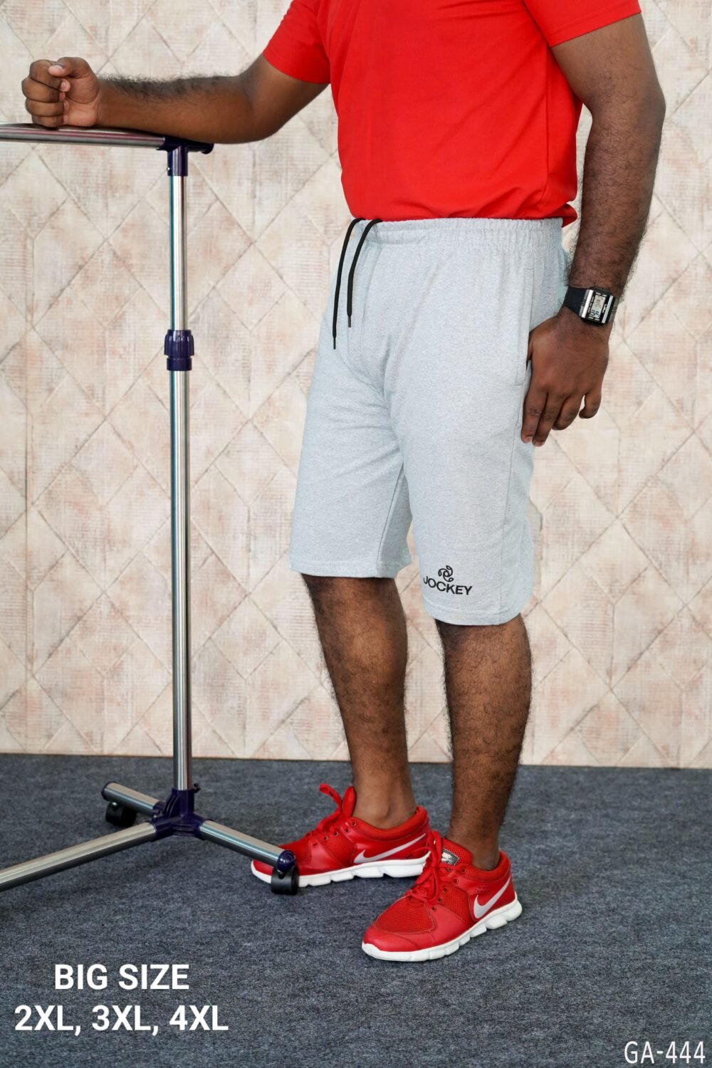 Jockey Premium Cotton Loop Knit Shorts - Plus Size [BIG SIZES] - Image 2