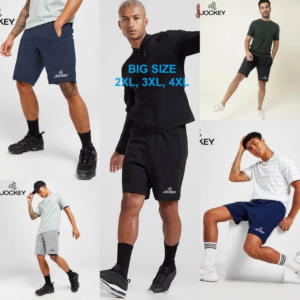 Jockey Premium Cotton Loop Knit Shorts - Plus Size [BIG SIZES]