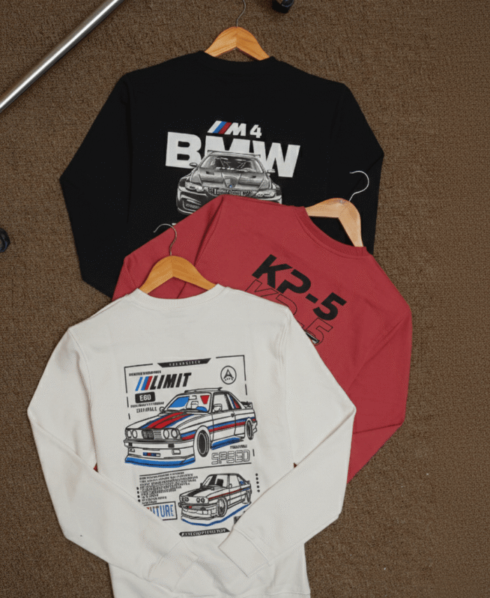 Brand New PMA BMW Edition Cotton Loop Knit Sweatshirt Full Sleeve