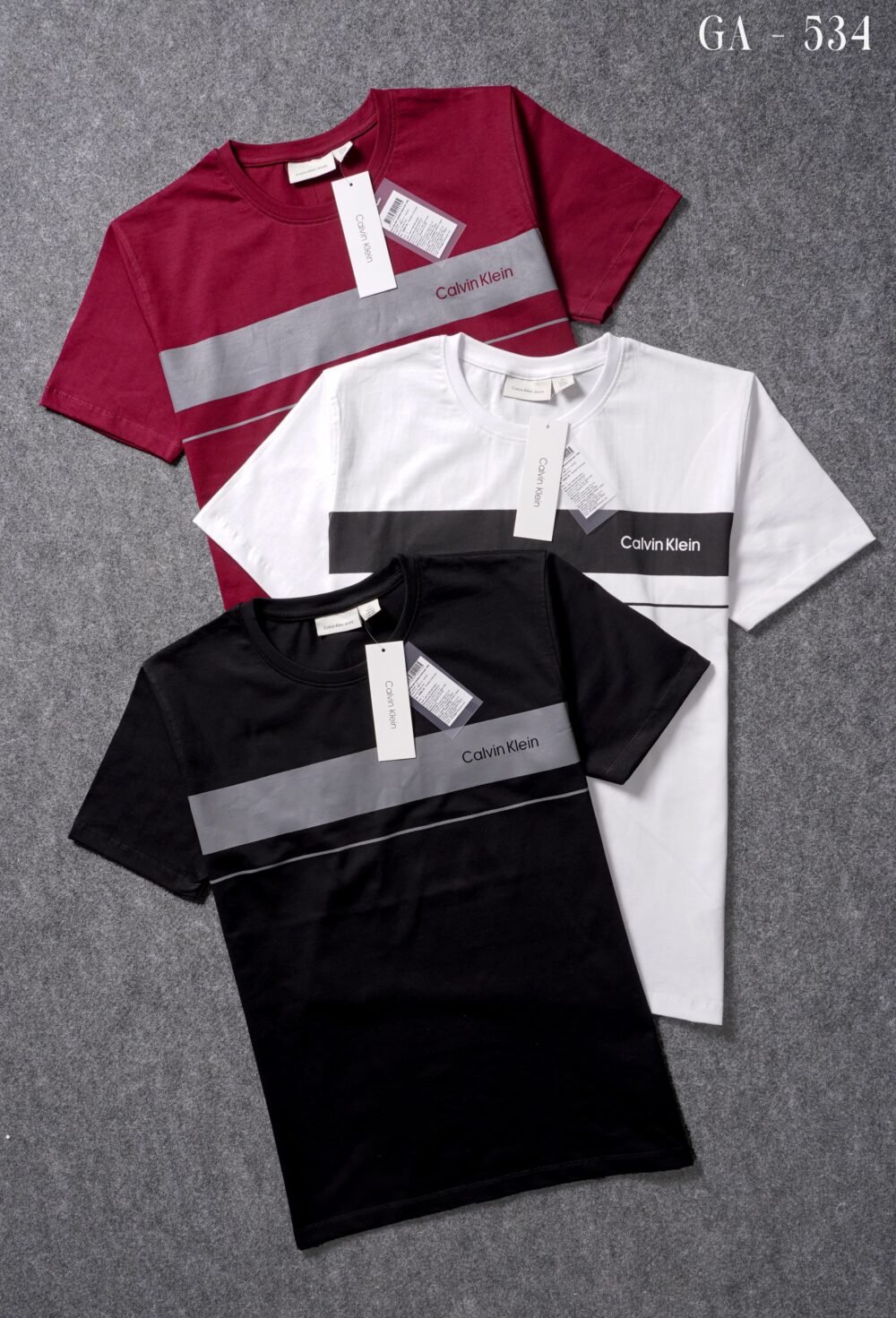 CALVIN KLEIN PRINTED COTTON ROUND NECK T-SHIRT