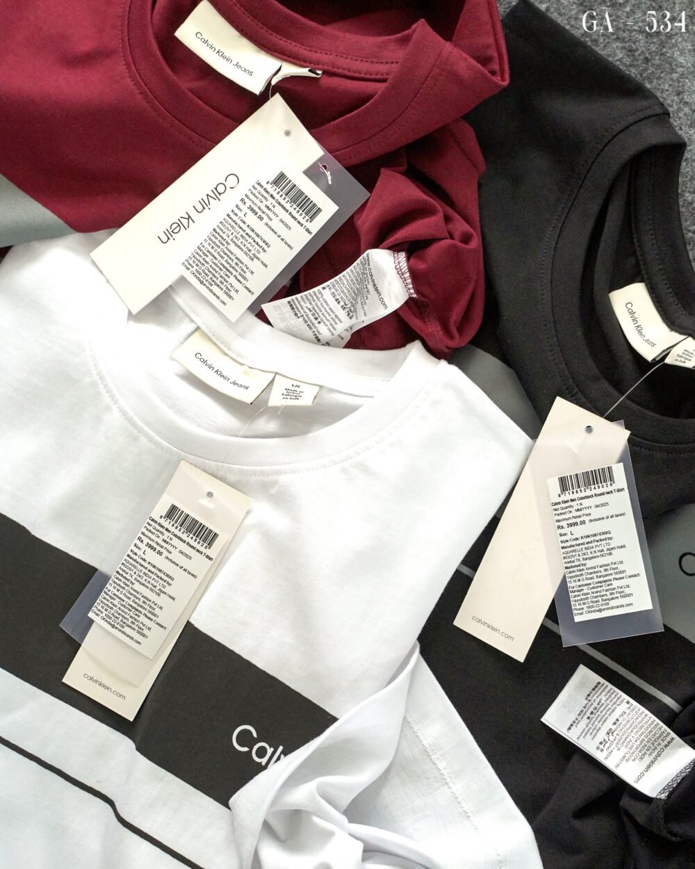 CALVIN KLEIN PRINTED COTTON ROUND NECK T-SHIRT - Image 4