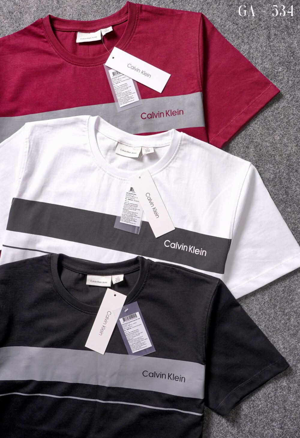 CALVIN KLEIN PRINTED COTTON ROUND NECK T-SHIRT - Image 2