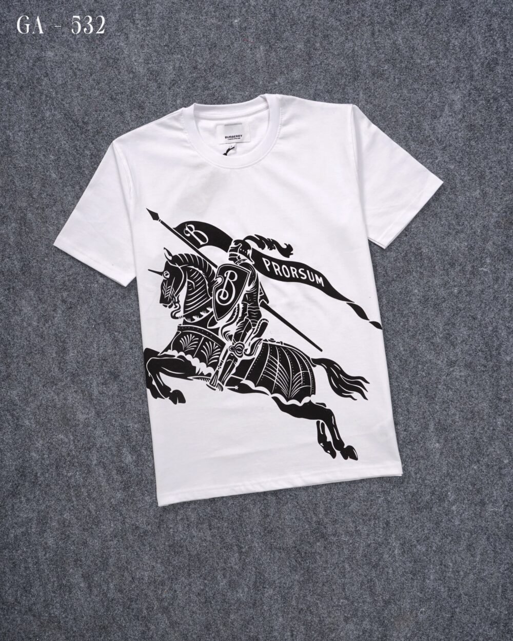 BURBERRY PRINTED COTTON ROUND NECK HALF SLEEVE T-SHIRT - Image 3