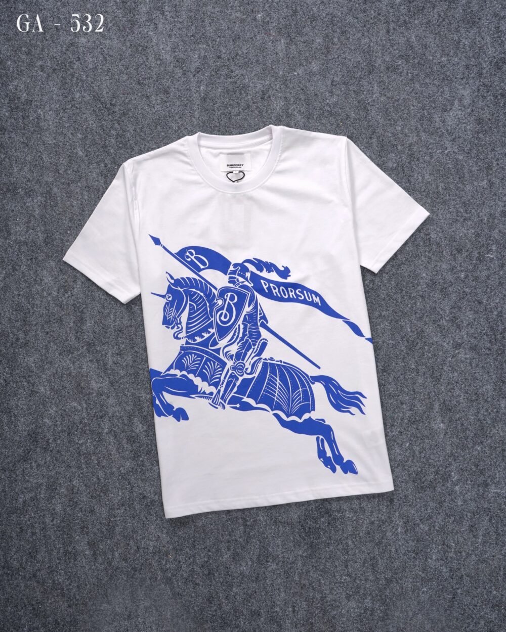 BURBERRY PRINTED COTTON ROUND NECK HALF SLEEVE T-SHIRT - Image 7