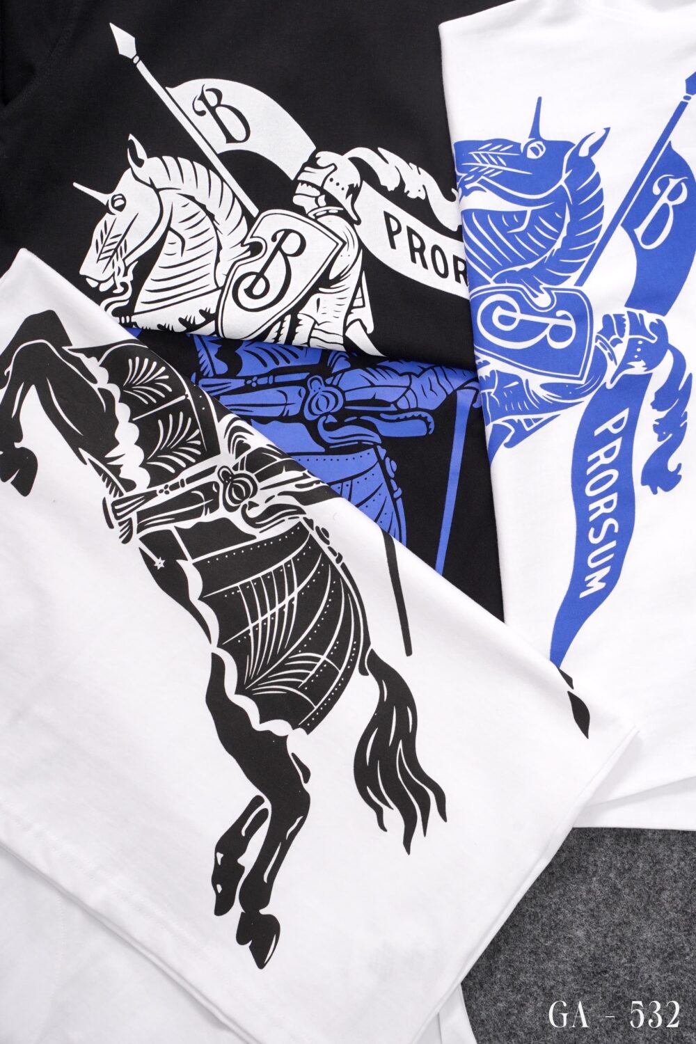 BURBERRY PRINTED COTTON ROUND NECK HALF SLEEVE T-SHIRT - Image 8