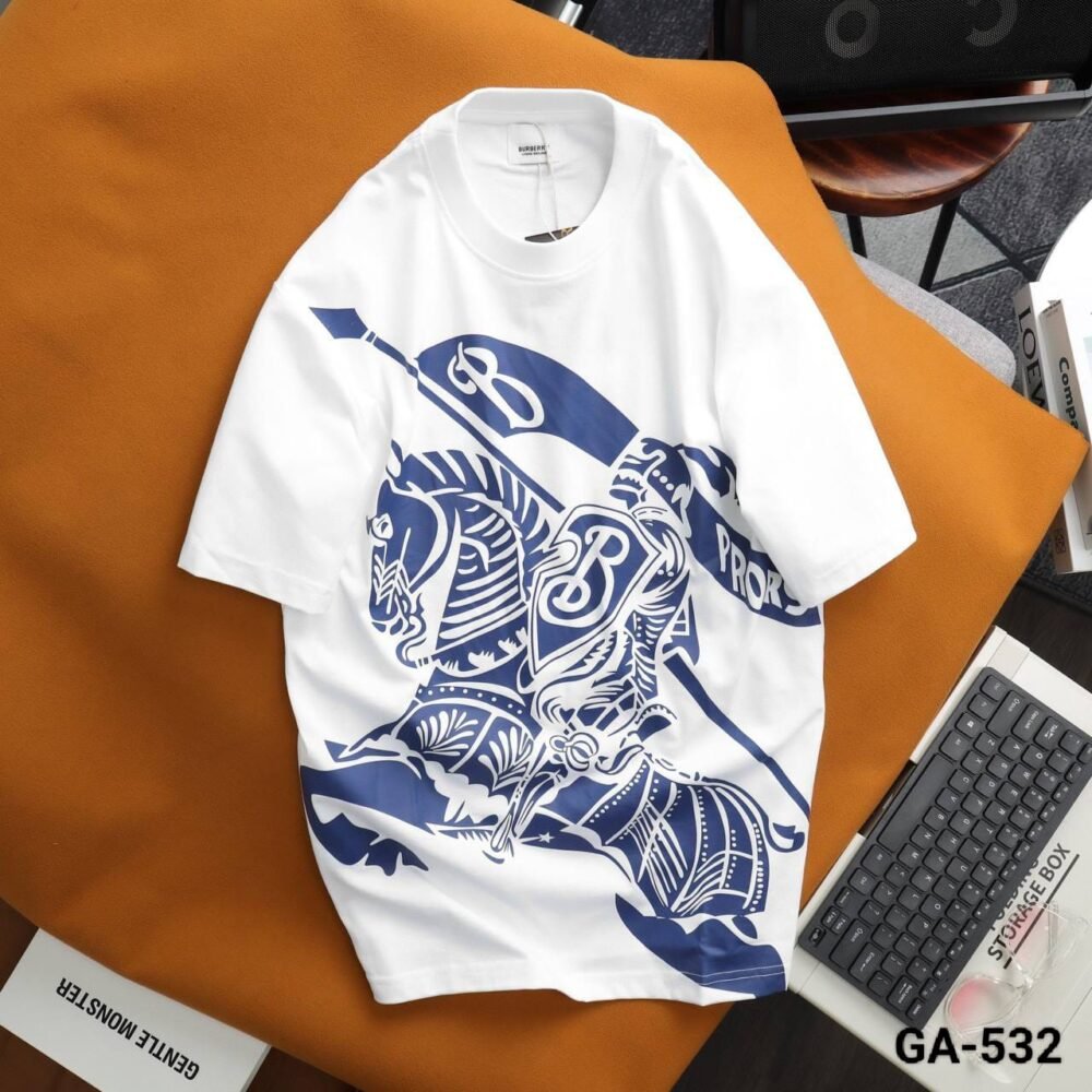 BURBERRY PRINTED COTTON ROUND NECK HALF SLEEVE T-SHIRT - Image 10