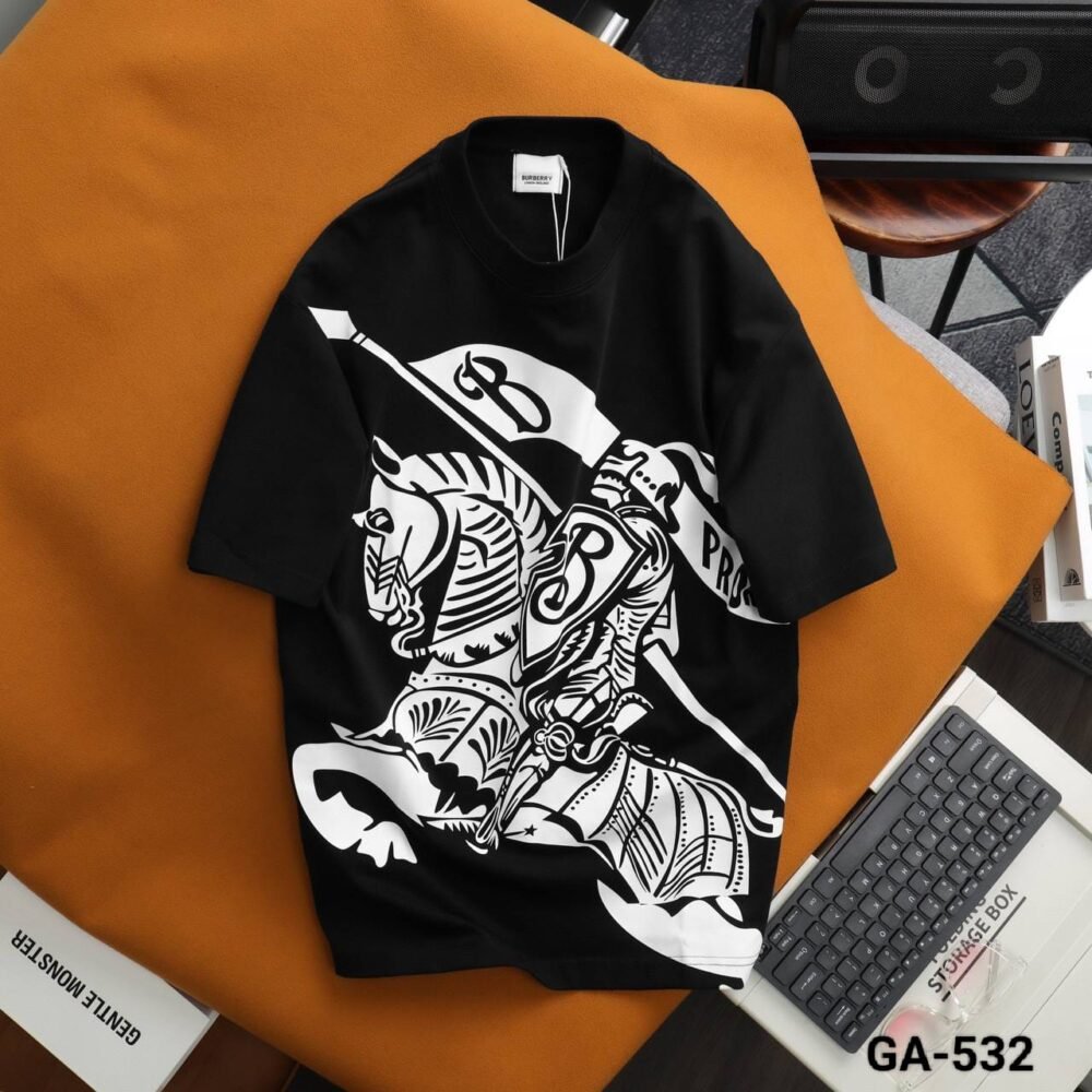 BURBERRY PRINTED COTTON ROUND NECK HALF SLEEVE T-SHIRT - Image 14