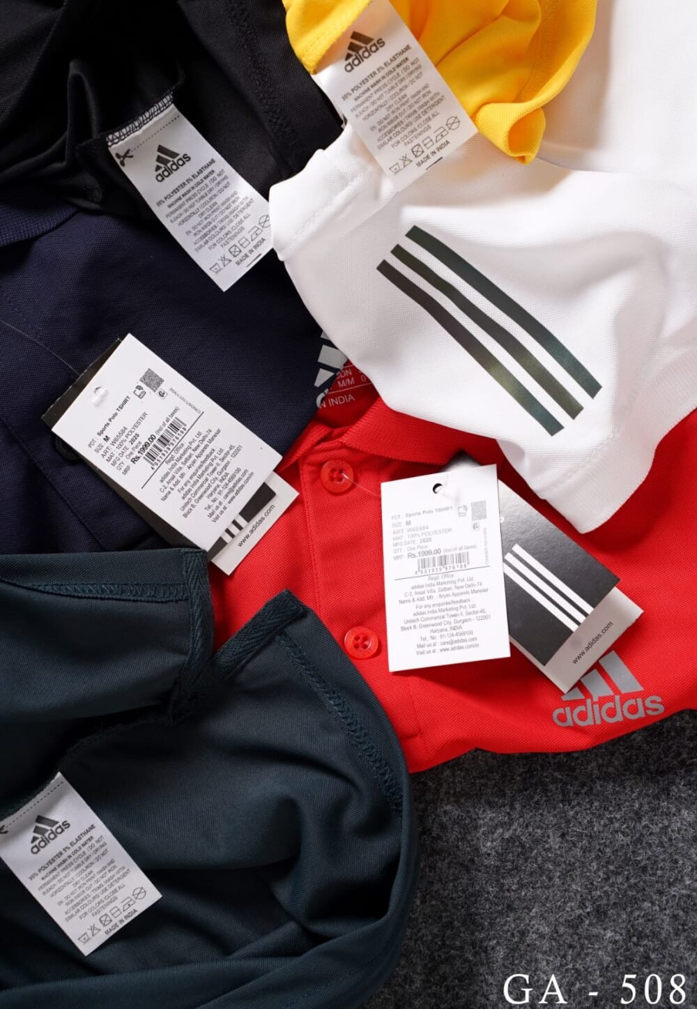 ADIDAS Plain Mars Sports Polo T-shirt - Image 6