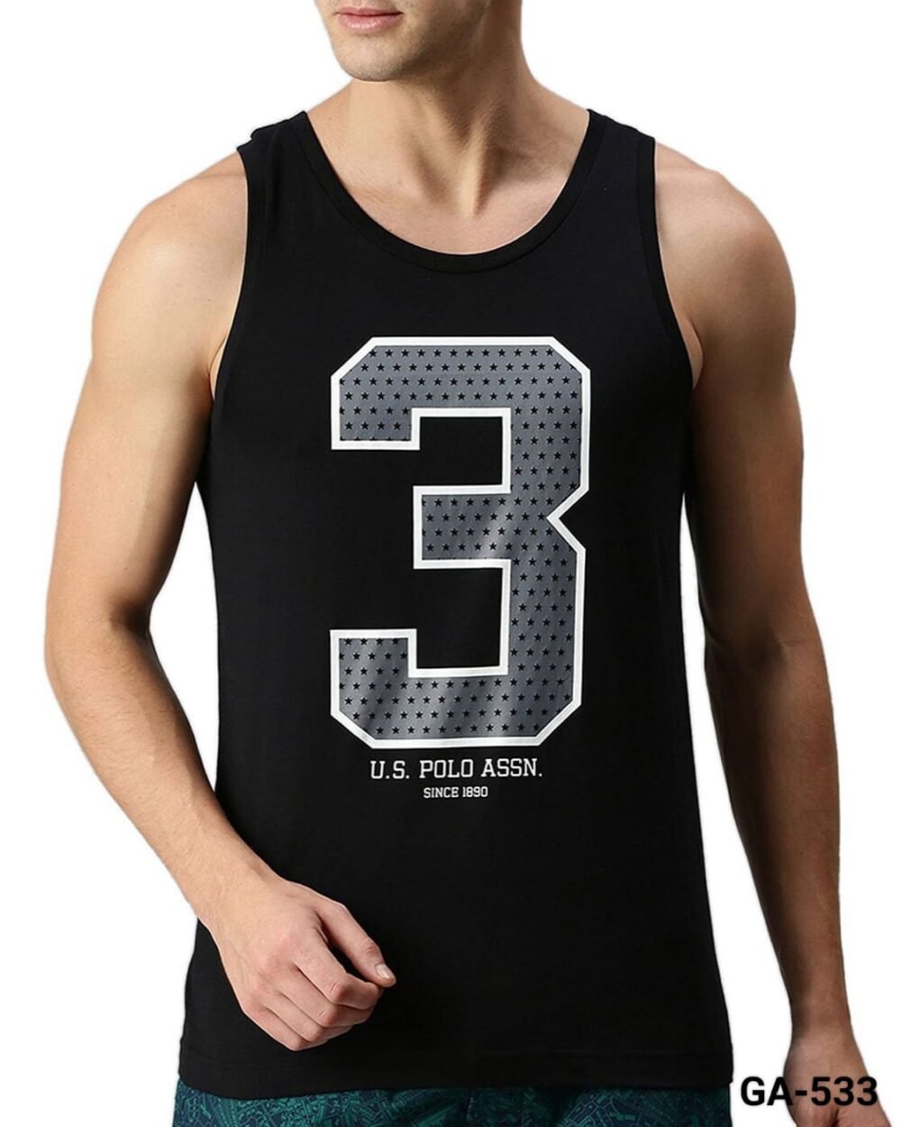 MULTI - BRAND MULTI COLOUR COTTON SLEEVELESS VEST / SANDOS - Image 2