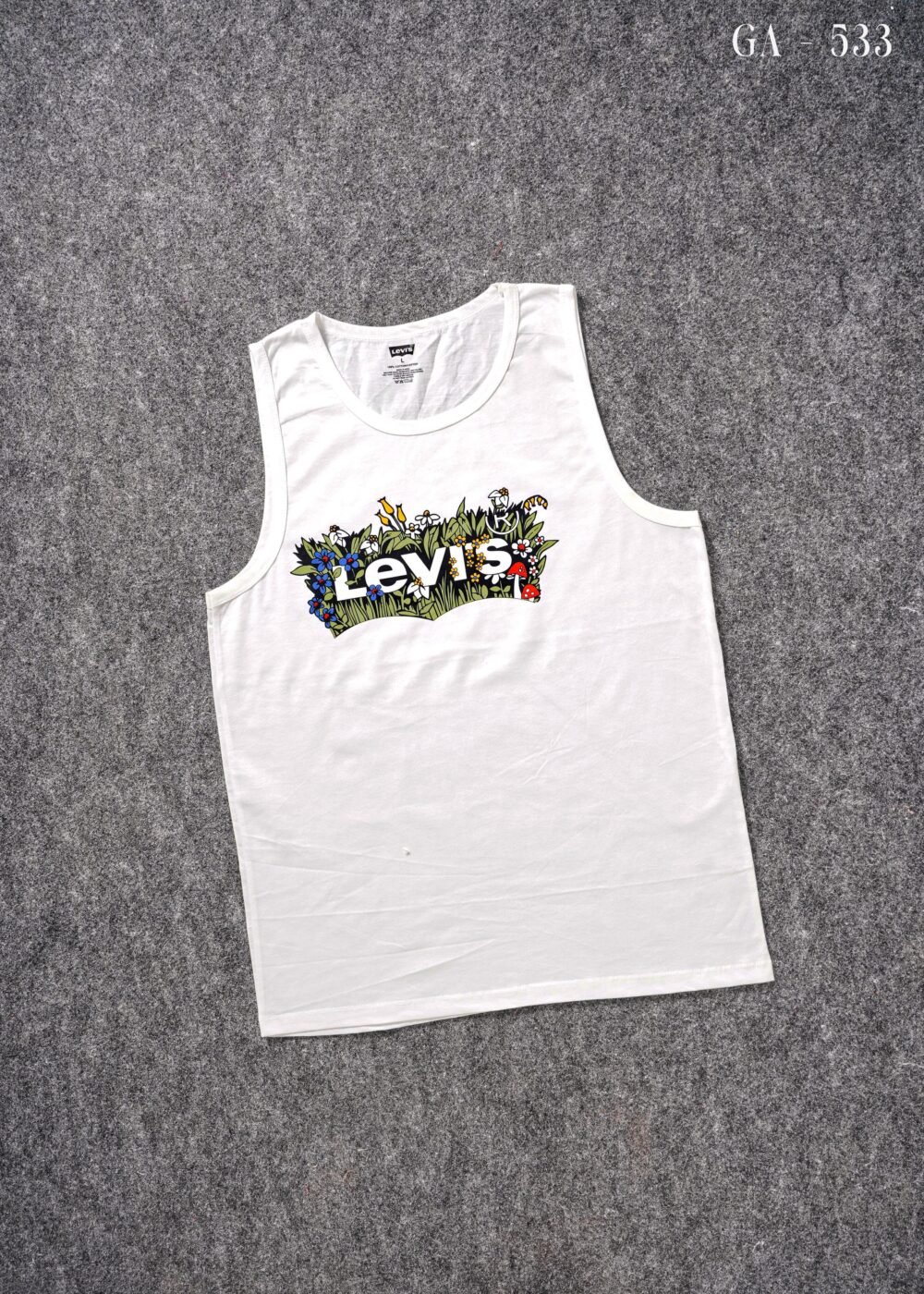 MULTI - BRAND MULTI COLOUR COTTON SLEEVELESS VEST / SANDOS - Image 4