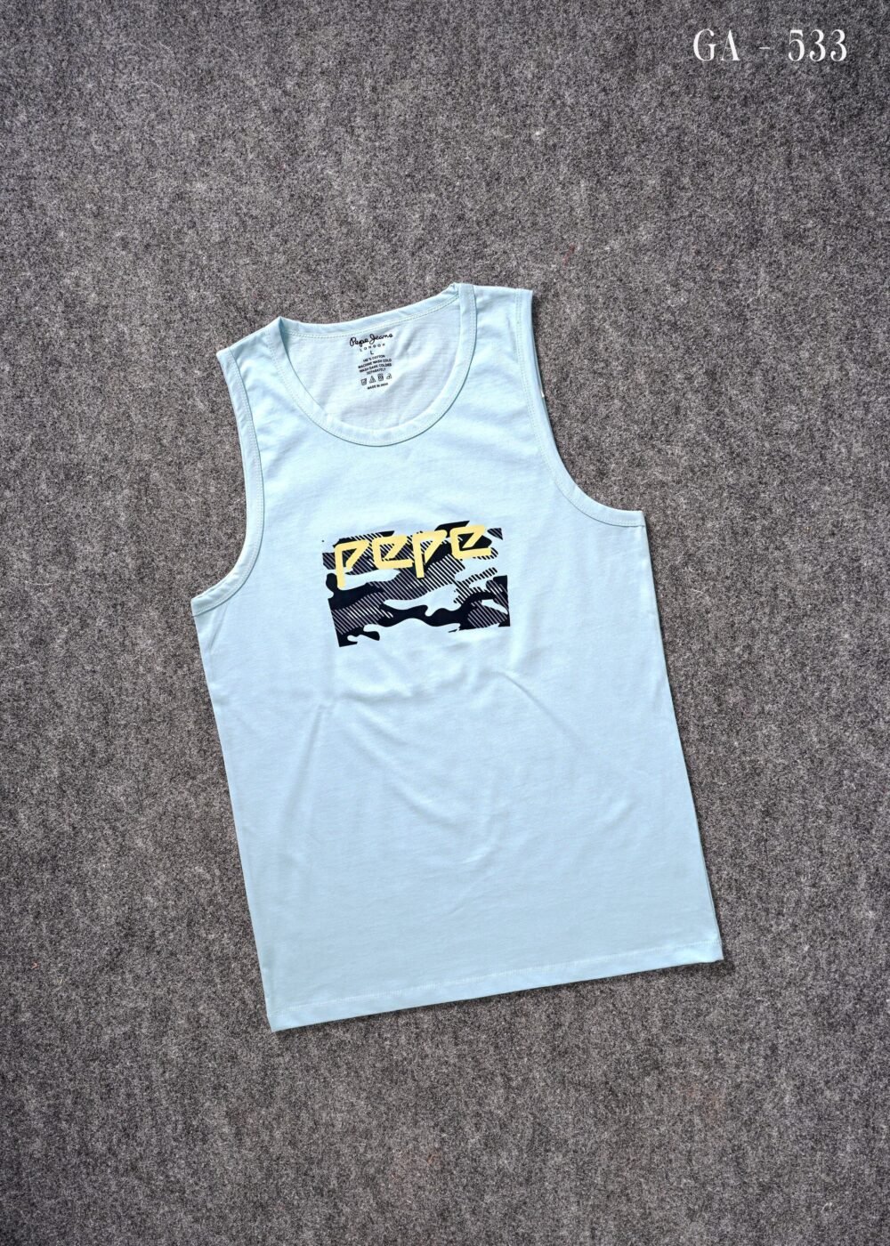 MULTI - BRAND MULTI COLOUR COTTON SLEEVELESS VEST / SANDOS - Image 7
