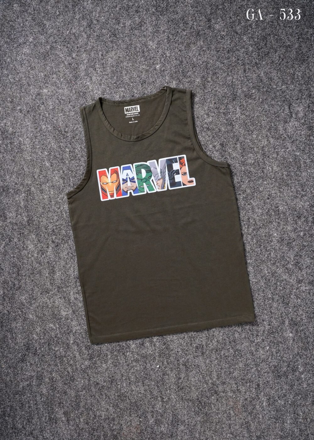 MULTI - BRAND MULTI COLOUR COTTON SLEEVELESS VEST / SANDOS - Image 11