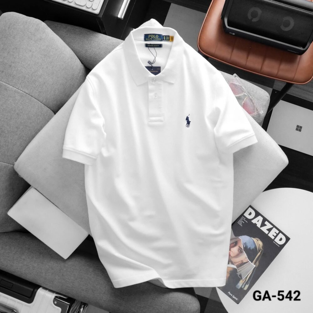 RL POLO PREMIUM COTTON PLAIN POLO T SHIRTS - Image 3