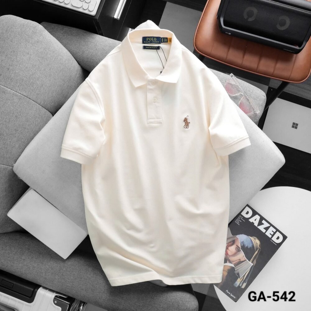 RL POLO PREMIUM COTTON PLAIN POLO T SHIRTS - Image 4