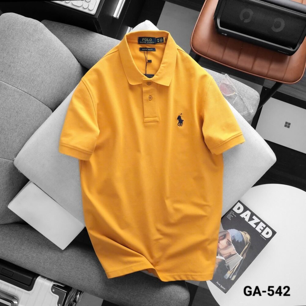 RL POLO PREMIUM COTTON PLAIN POLO T SHIRTS - Image 5