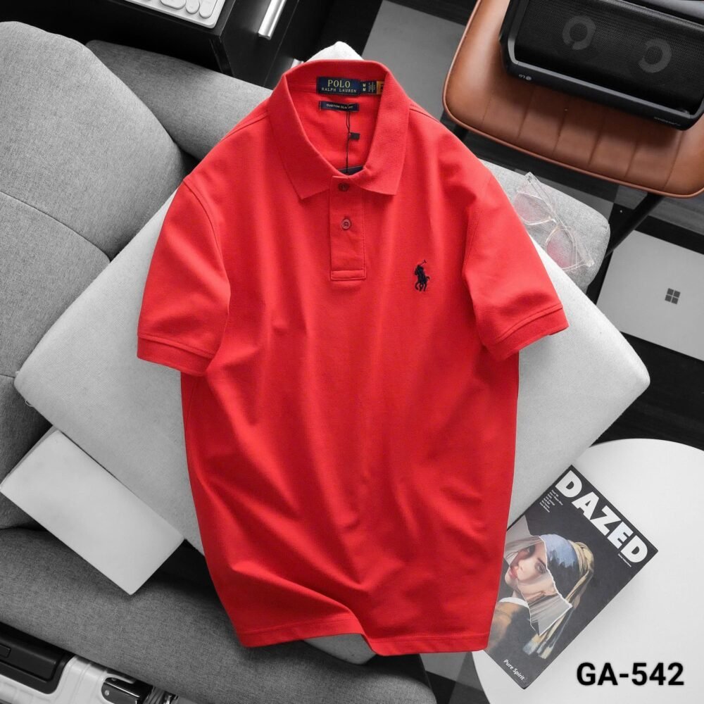 RL POLO PREMIUM COTTON PLAIN POLO T SHIRTS - Image 7