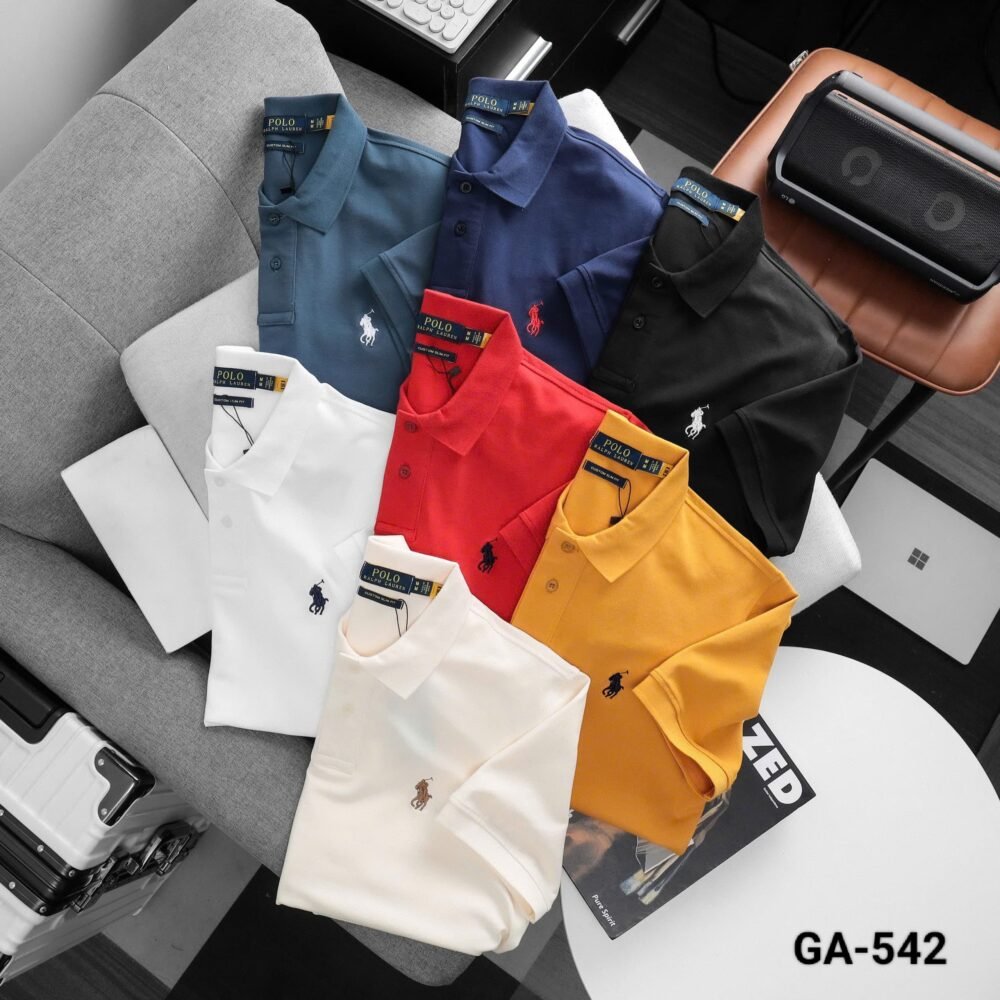 RL POLO PREMIUM COTTON PLAIN POLO T SHIRTS - Image 13