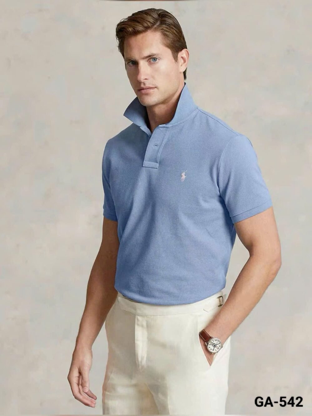 RL POLO PREMIUM COTTON PLAIN POLO T SHIRTS - Image 19