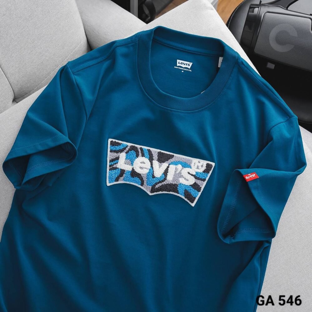 LEVIS CHEST EMBROIDERY COTTON ROUND NECK T-SHIRT - Image 2