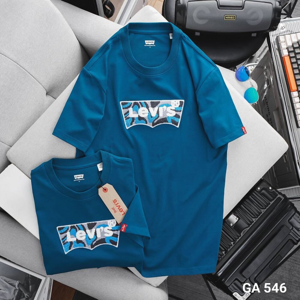 LEVIS CHEST EMBROIDERY COTTON ROUND NECK T-SHIRT - Image 3