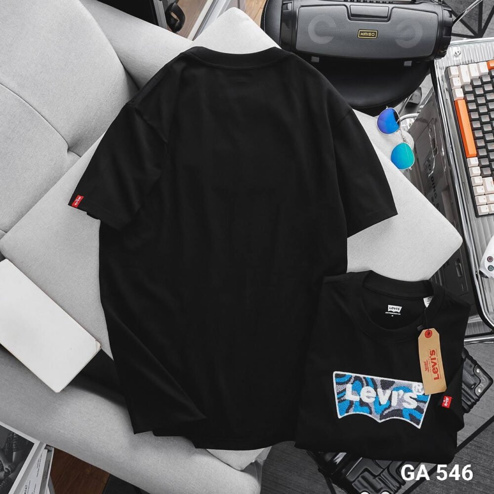 LEVIS CHEST EMBROIDERY COTTON ROUND NECK T-SHIRT - Image 7