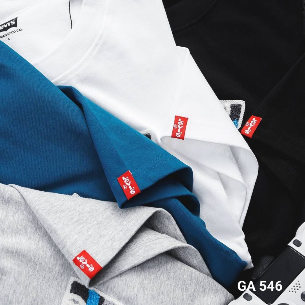 LEVIS CHEST EMBROIDERY COTTON ROUND NECK T-SHIRT - Image 8