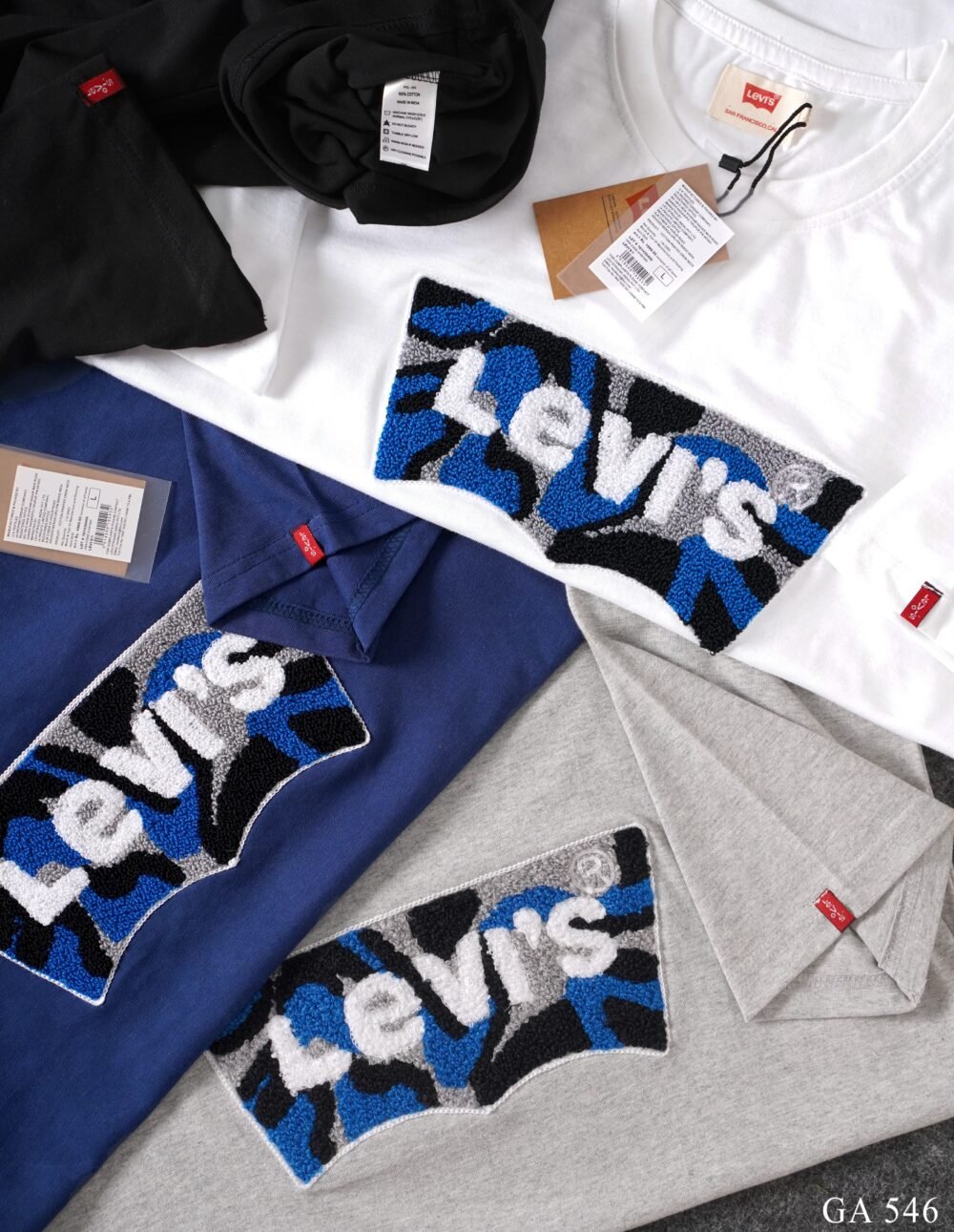 LEVIS CHEST EMBROIDERY COTTON ROUND NECK T-SHIRT - Image 13