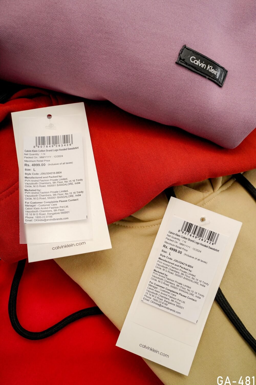 Calvin Klein Premium Quality Fleece Hoodies - Image 5