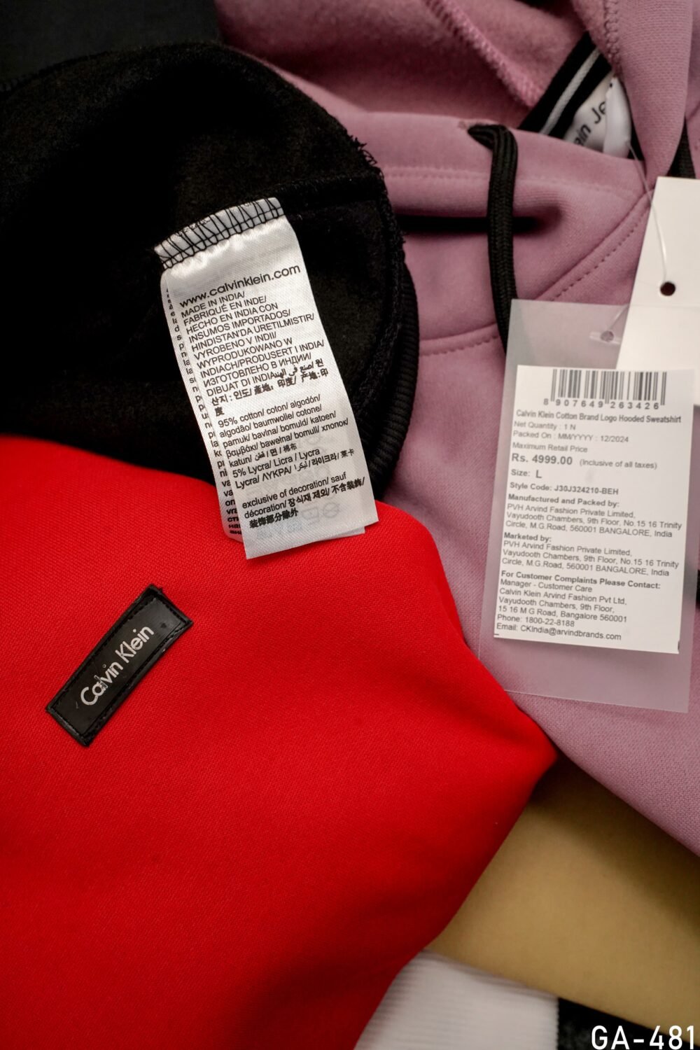 Calvin Klein Premium Quality Fleece Hoodies - Image 9