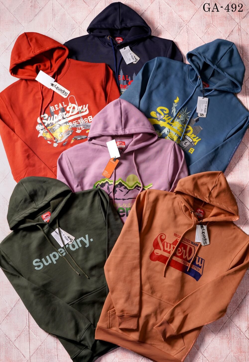 Superdry Printed Premium Quality Fleece Hoodies