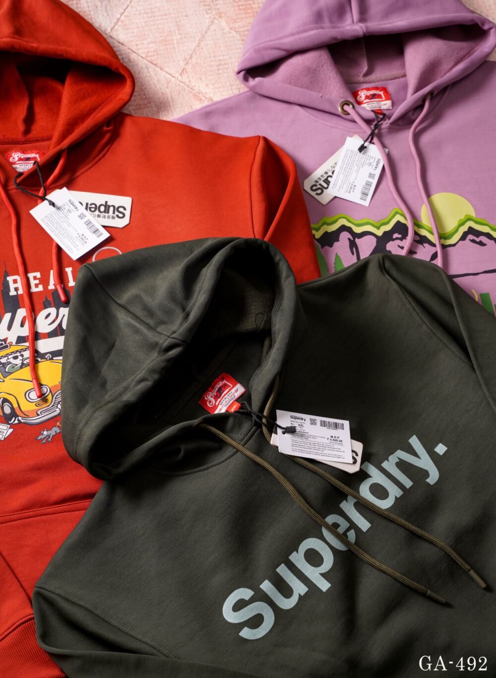Superdry Printed Premium Quality Fleece Hoodies - Image 8