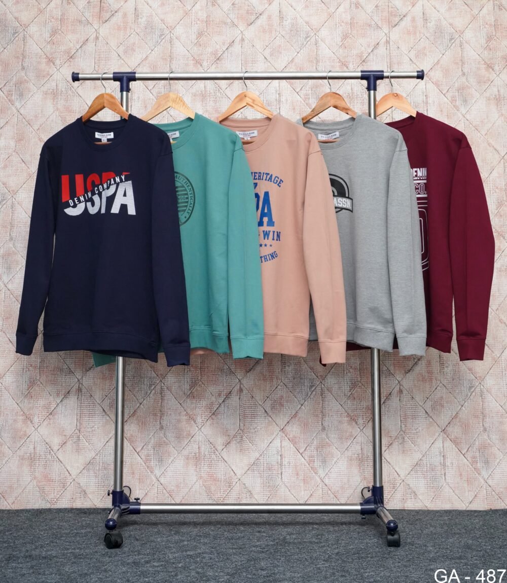 U.S Polo Premium Quality Loop Knit Drop Shoulder Sweatshirt