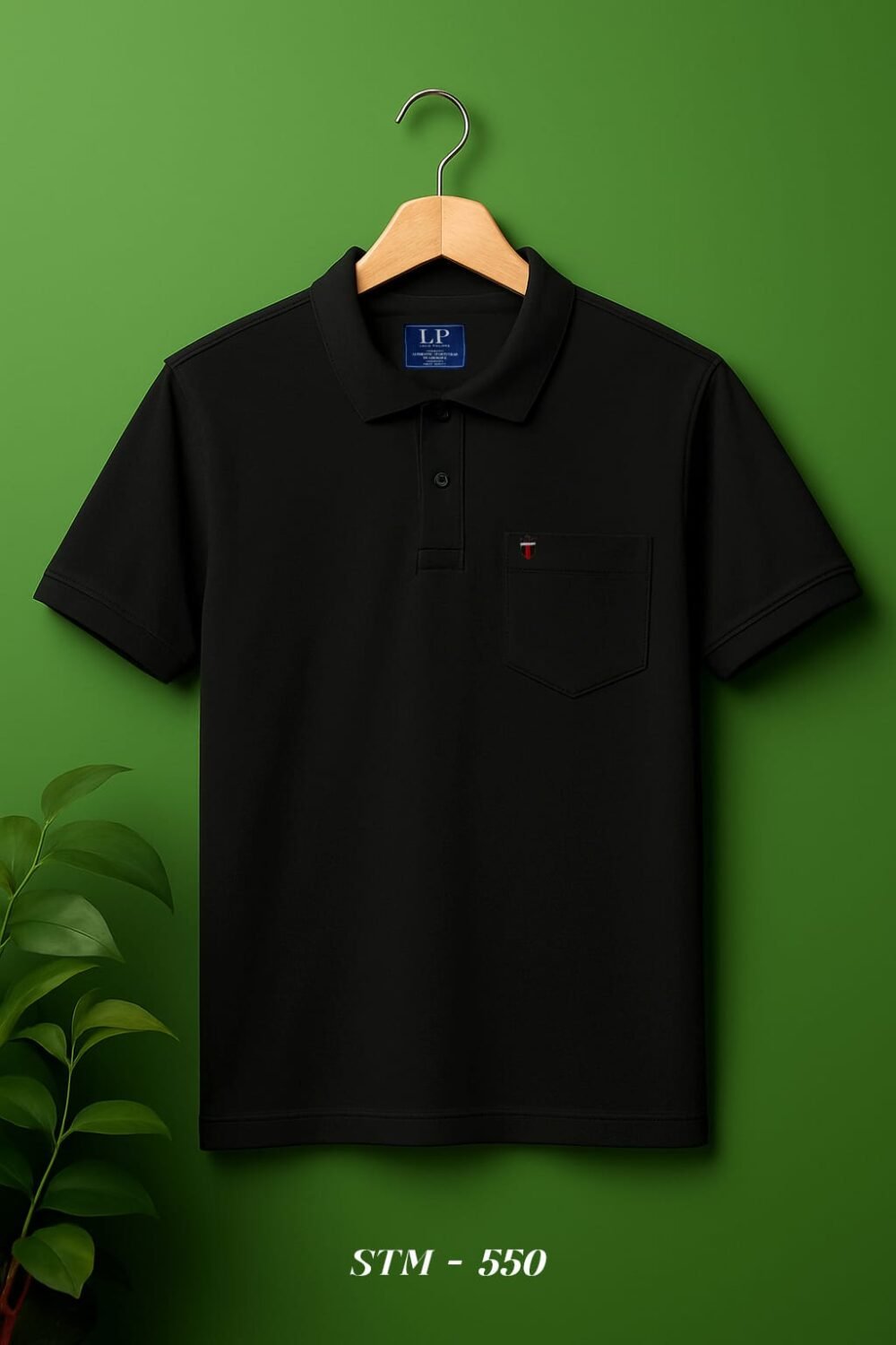 Louis Philippe Premium Cotton Pique Pocket Polo T-Shirt - Image 2