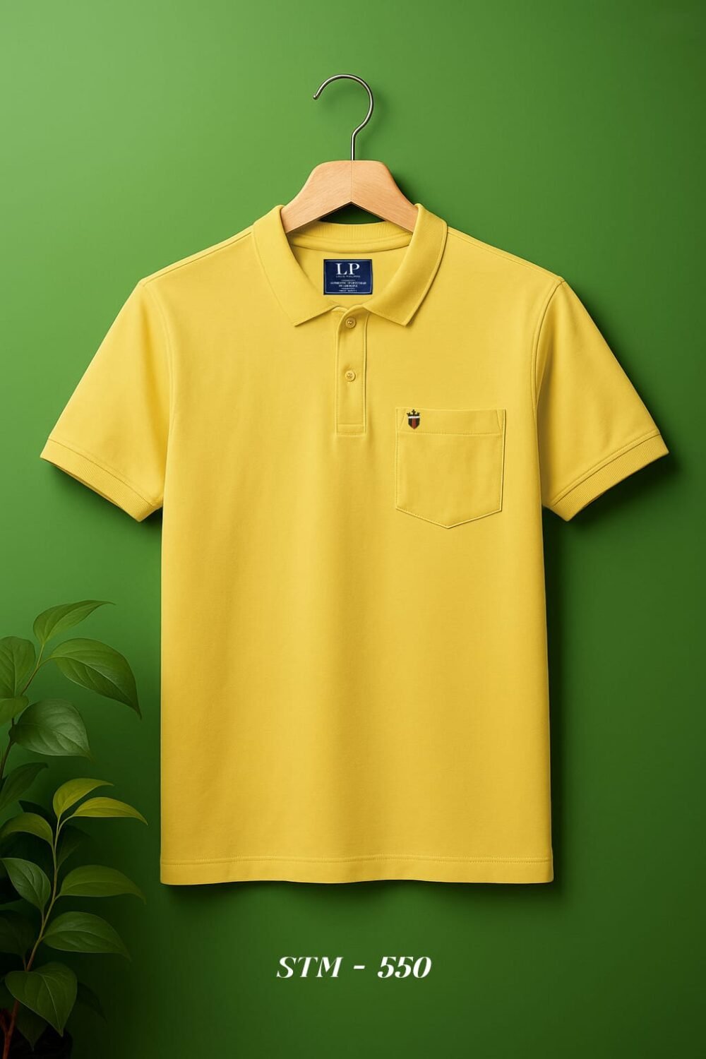 Louis Philippe Premium Cotton Pique Pocket Polo T-Shirt - Image 3