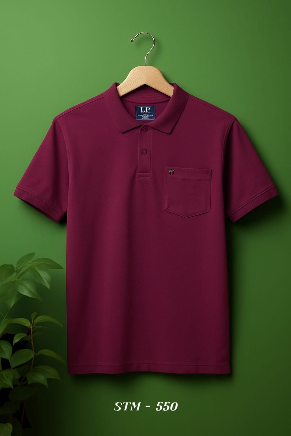 Louis Philippe Premium Cotton Pique Pocket Polo T-Shirt - Image 4