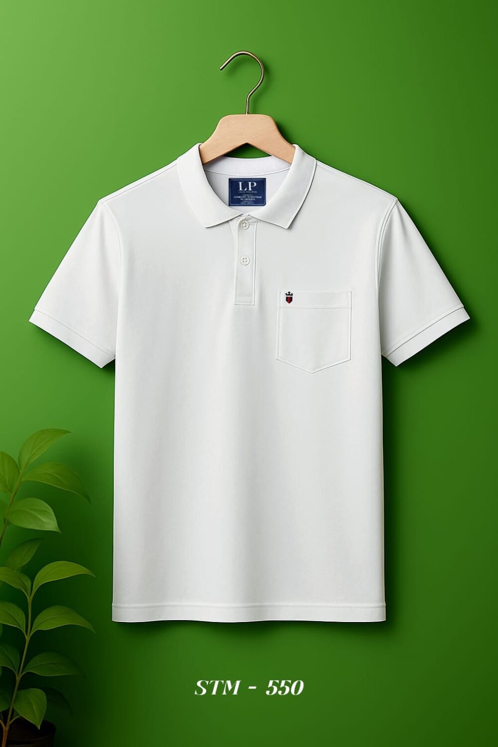 Louis Philippe Premium Cotton Pique Pocket Polo T-Shirt - Image 5
