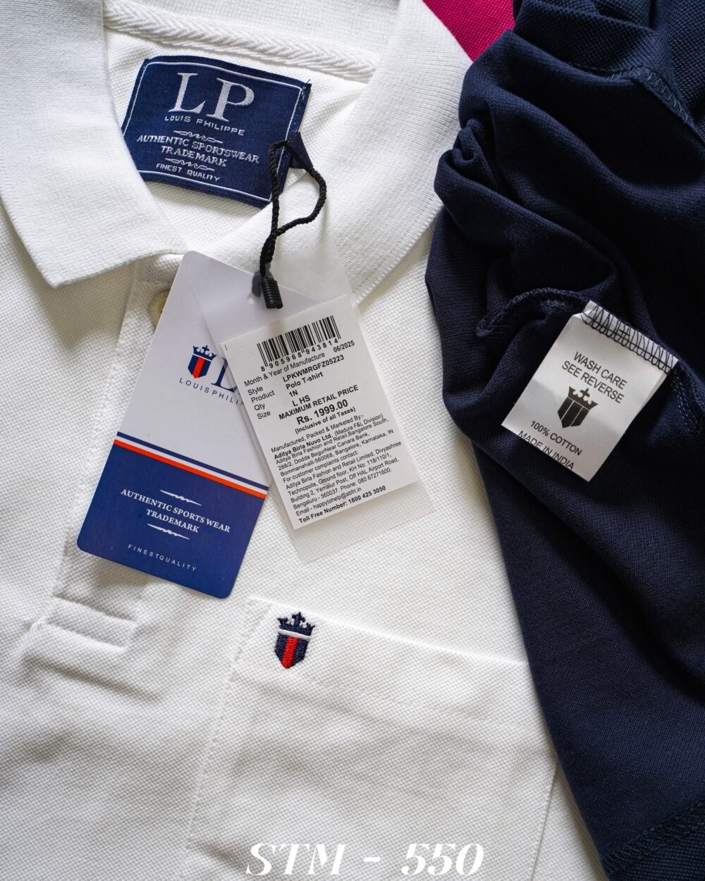 Louis Philippe Premium Cotton Pique Pocket Polo T-Shirt - Image 8