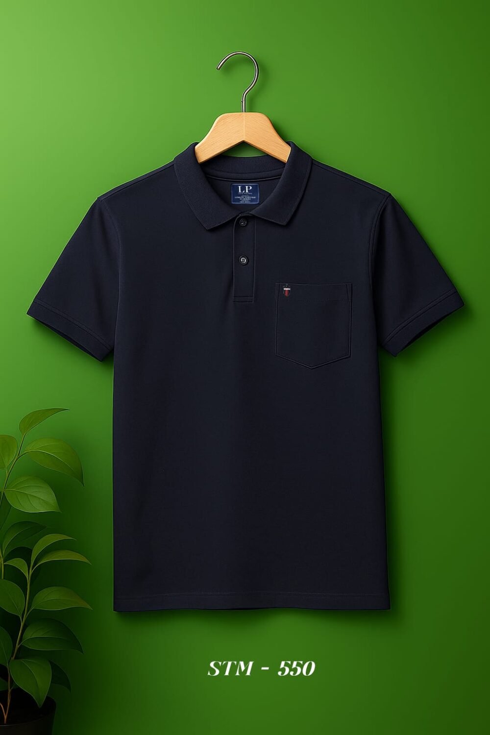 Louis Philippe Premium Cotton Pique Pocket Polo T-Shirt - Image 9