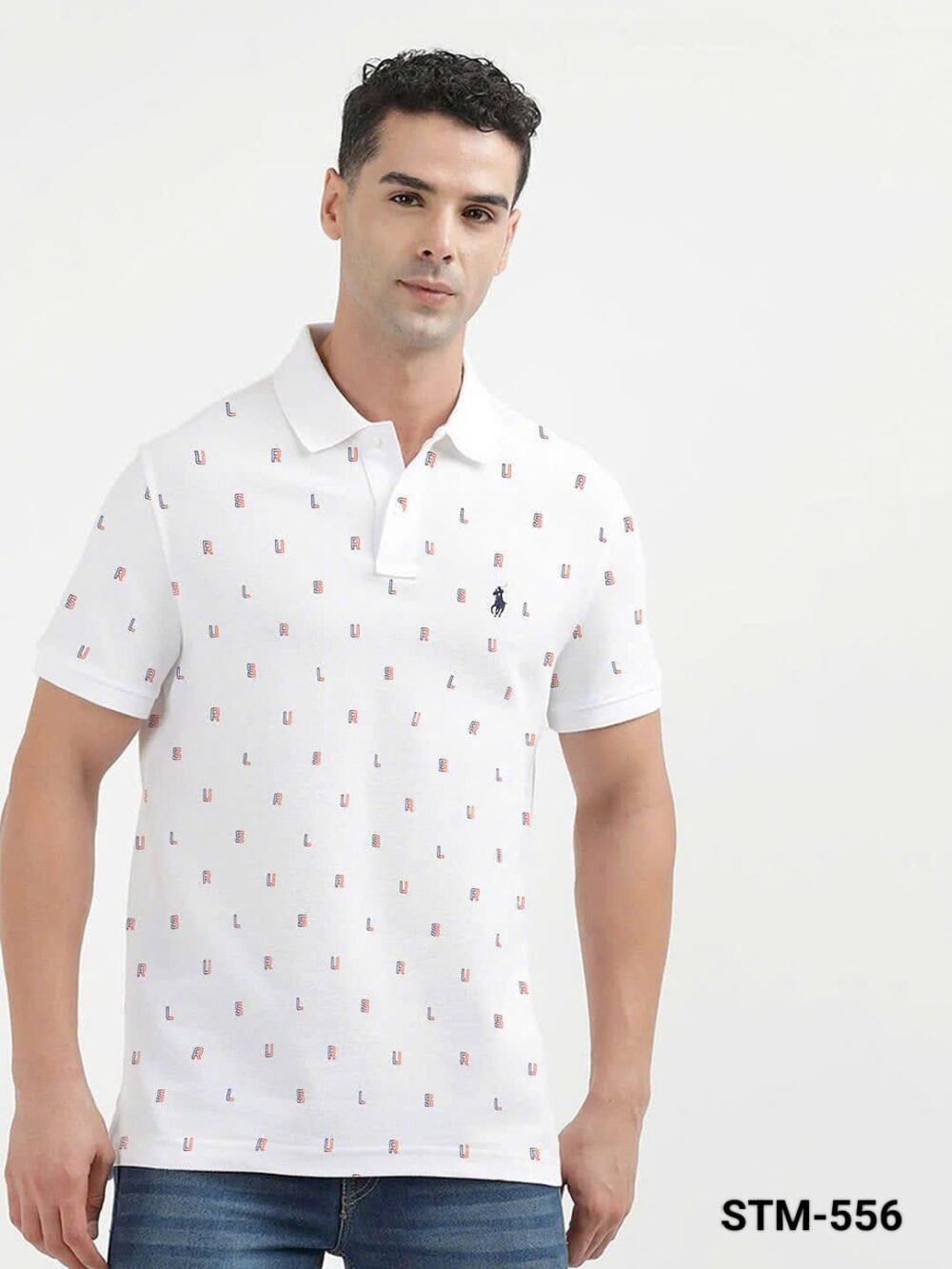 RL Polo Premium Cotton Printed Pique Polo T-Shirt - Image 5