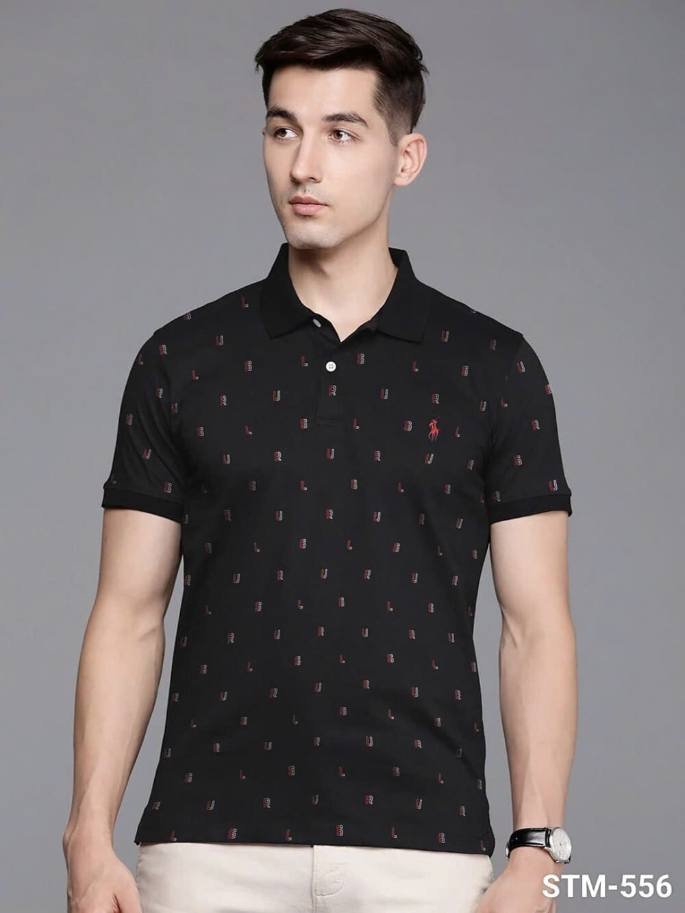 RL Polo Premium Cotton Printed Pique Polo T-Shirt - Image 7