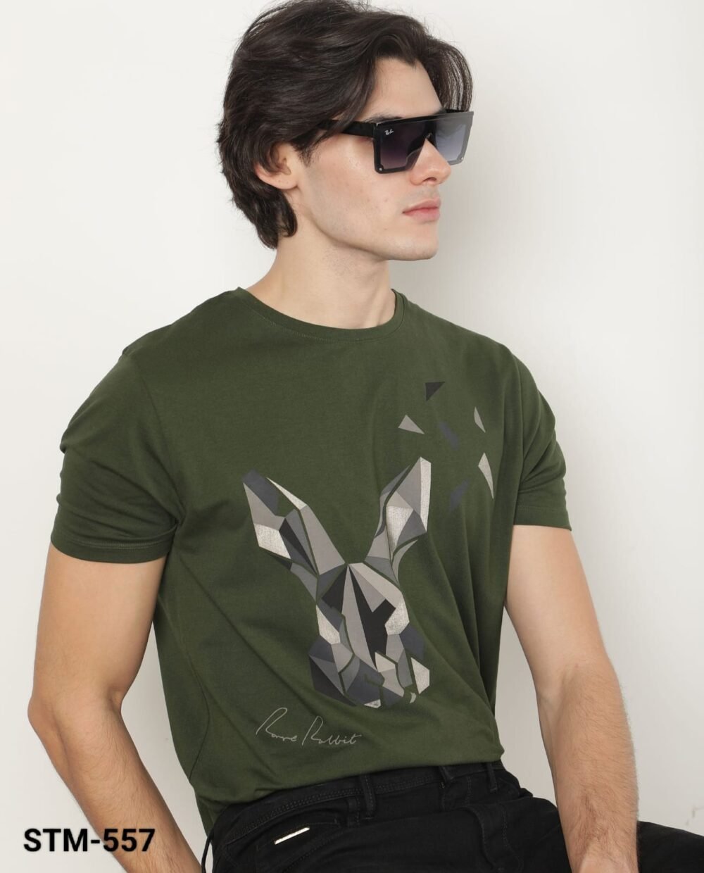 RARE RABBIT COTTON PRINTED ROUND NECK HALF SLEEVE T-SHIRT - Image 4