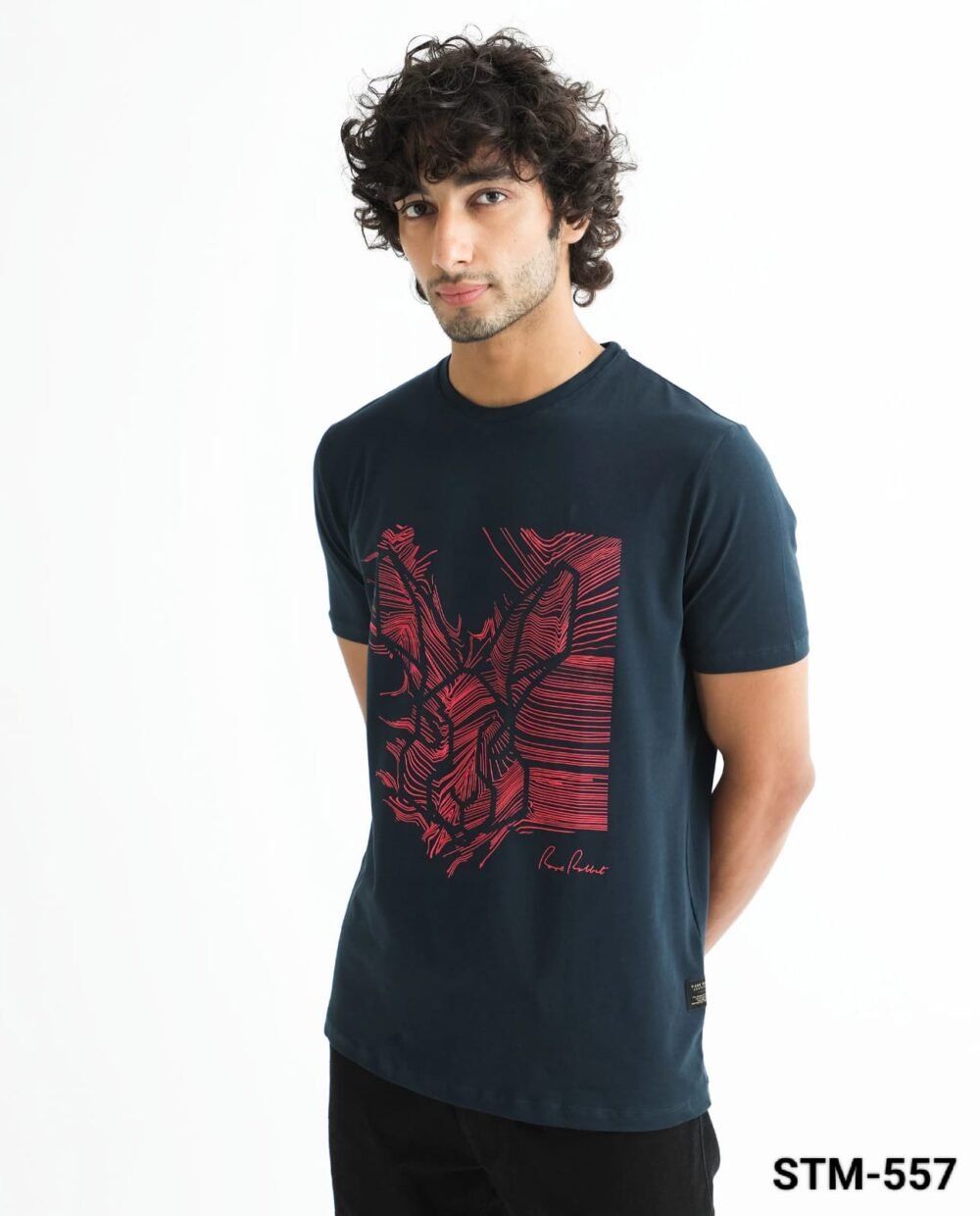 RARE RABBIT COTTON PRINTED ROUND NECK HALF SLEEVE T-SHIRT - Image 7