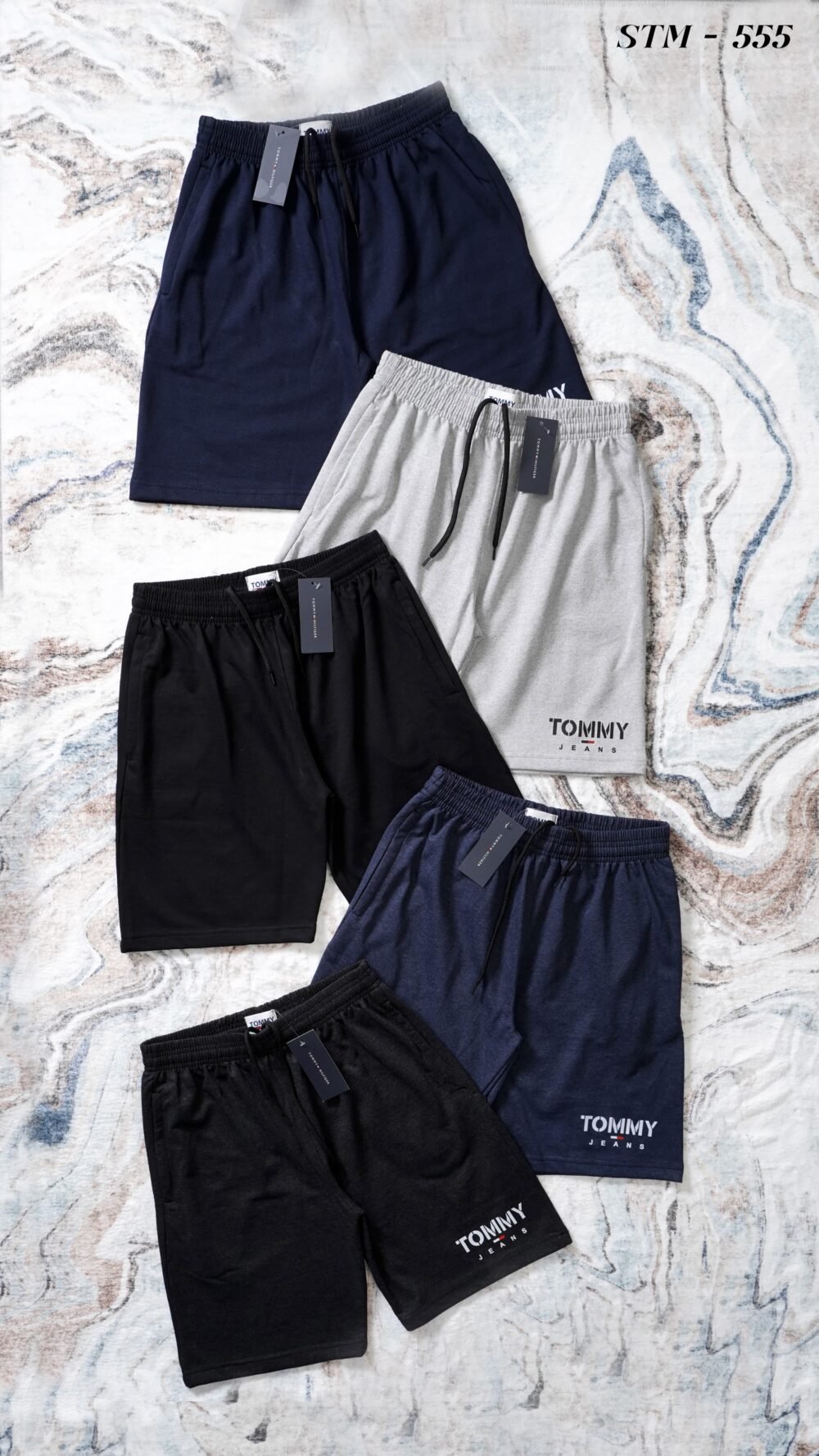 Tommy Premium Quality Cotton Loop Knit Shorts
