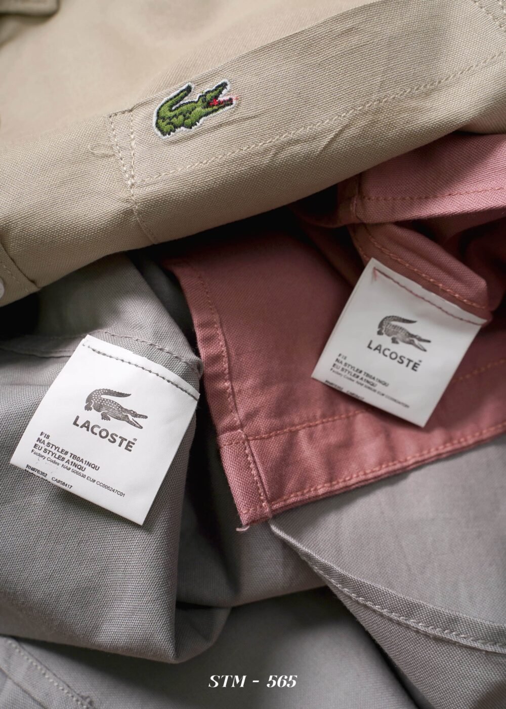 Lacoste Premium Oxford Cotton Plain Shirts Full Sleeve - Image 3