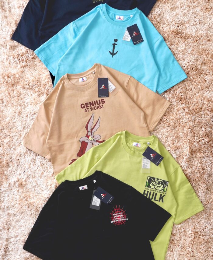 GREY ARMOUR Premium Cotton Drop Shoulder Oversized T-shirt